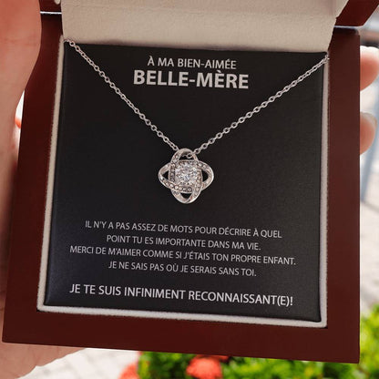 À ma Belle-Mère - Collier avec nœud d'amour