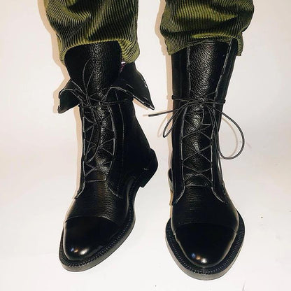 Bottines À Talons En Cuir Végétal