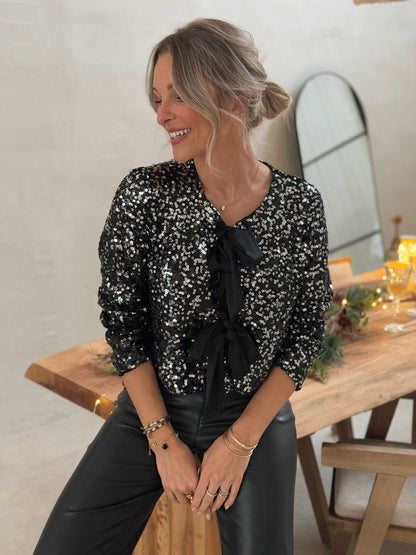 Julie | La blouse Bessy noir