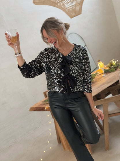 Julie | La blouse Bessy noir